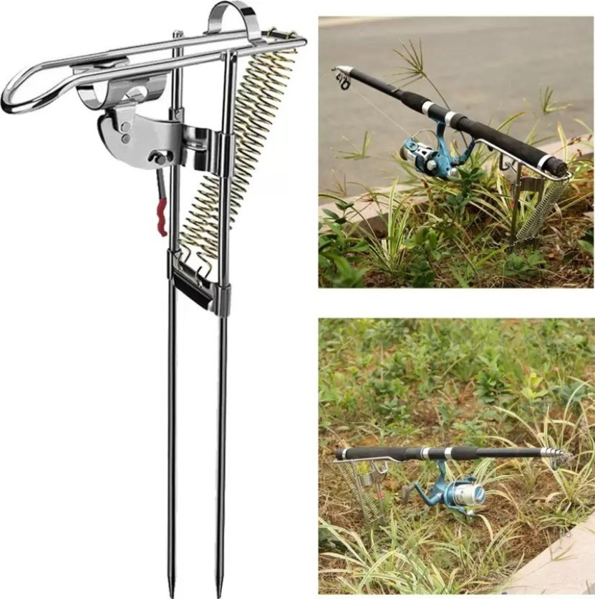 Adjustable Foldable Fishing Rod Holder Stand Price in India – Buy