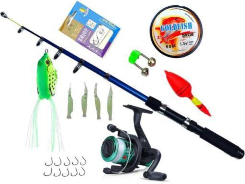 Abirs 7 ft fishing set combo with frog ert Multicolor Fishing Rod