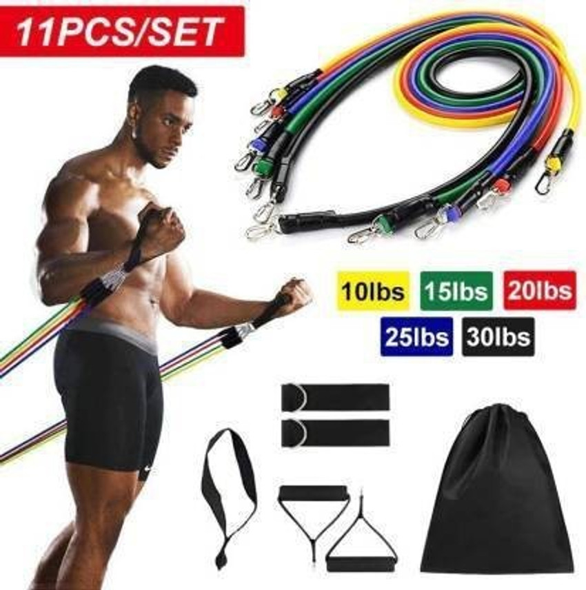 Ample Wings 11 Set Home Workout Resistance Bands Full Exercise Resistance Tube Resistance Band Buy Ample Wings 11 Set Home Workout Resistance Bands Full Exercise Resistance Tube Resistance Band Online...