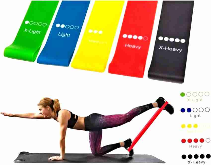 Rubber shop exercise bands