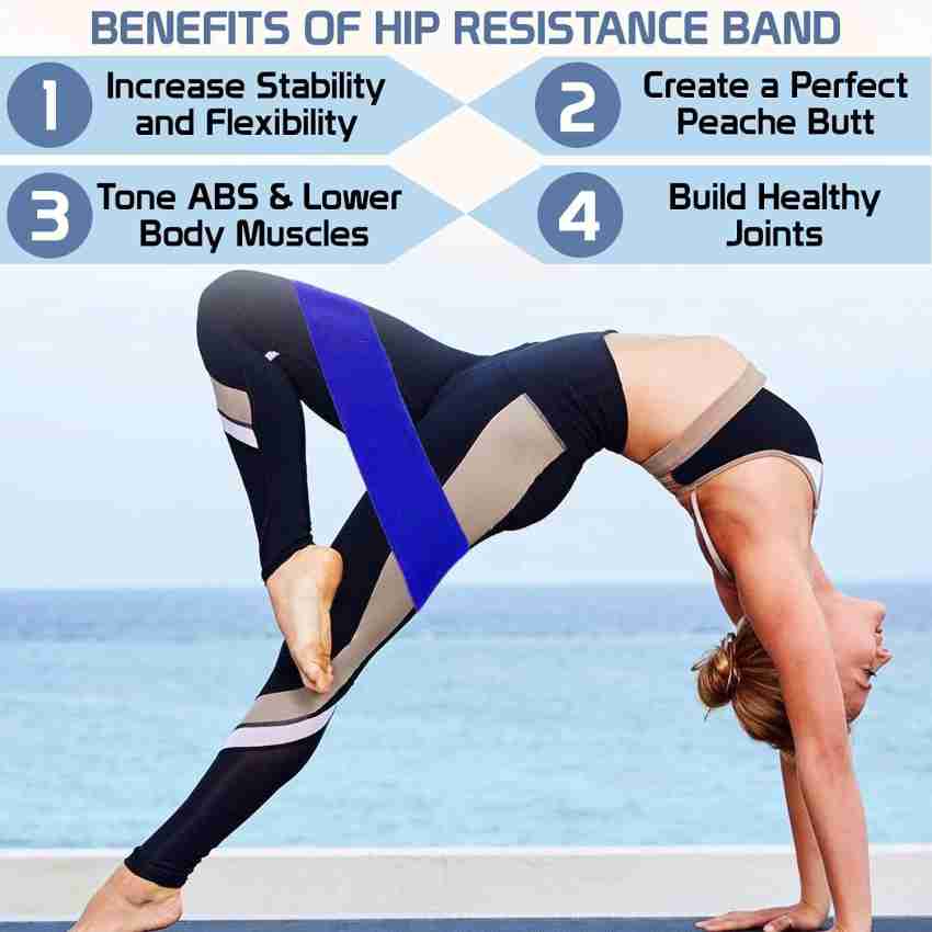 3PCS Elastic Bands Fitness Resistance Bands Yoga Pilates Hip