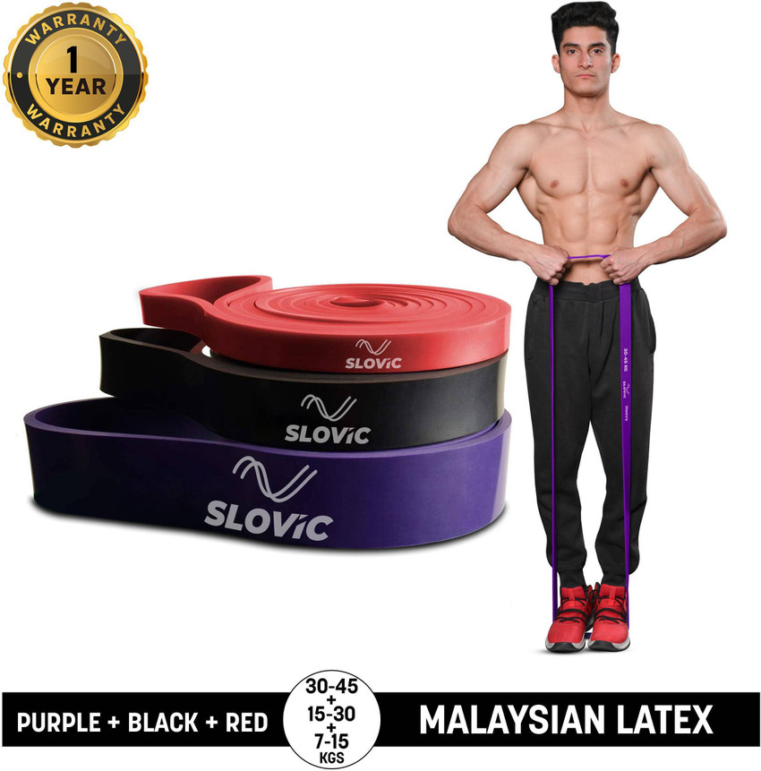 SLOVIC Home Gym Fitness Bands Combo for Workout Heavy Duty Material Resistance Band Buy SLOVIC Home Gym Fitness Bands Combo for Workout Heavy Duty Material Resistance Band