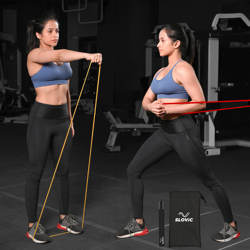 SLOVIC Home Gym Fitness Bands Combo for Workout Heavy Duty Material Resistance Band Buy SLOVIC Home Gym Fitness Bands Combo for Workout Heavy Duty Material Resistance Band