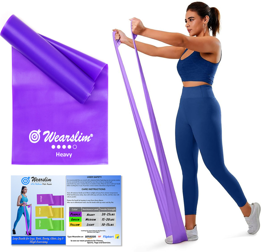 Wearslim Resistance Exercise Bands for Home Fitness Stretching Strength Training Resistance Band Buy Wearslim Resistance Exercise Bands for Home Fitness Stretching Strength Training Resistance Band On...