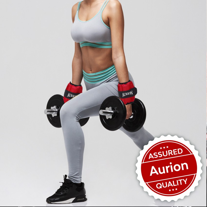 AURION Wrist/Ankle Weights Pro Quality Adjustable Leg Weights 1kg x 2 &  Aurion SR-404 Jump Rope (All black) : : Sports, Fitness & Outdoors