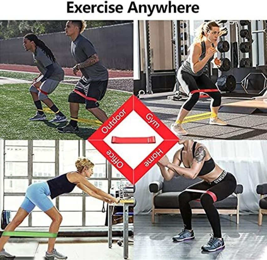 5PCS Resistance Bands Exercise Loop Yoga Gym Workout Fitness Leg
