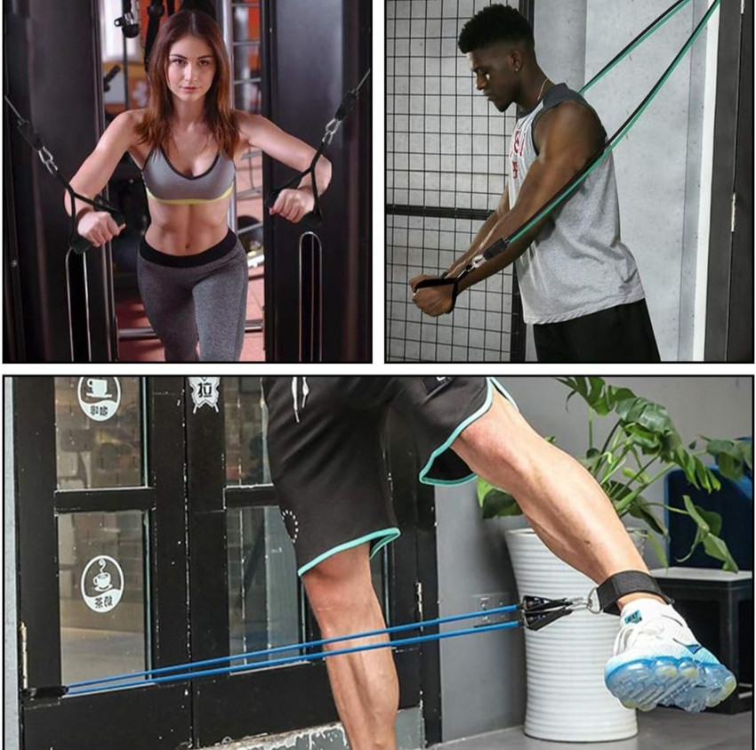 SUVIKSHA Resistance Bands Fitness Tubes For Men women Exercise for Home Gym Resistance Band Buy SUVIKSHA Resistance Bands Fitness Tubes For Men women Exercise for Home Gym