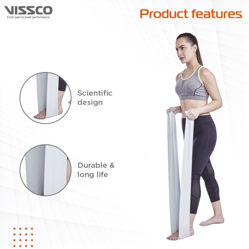 Vissco Active Band Physical Resistance Band for Exercise, Workouts