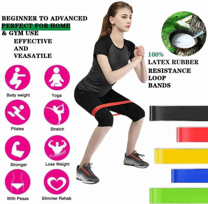 Nirva Resistance Loop Exercise Bands Workout For Leg Ankle Stretching Band