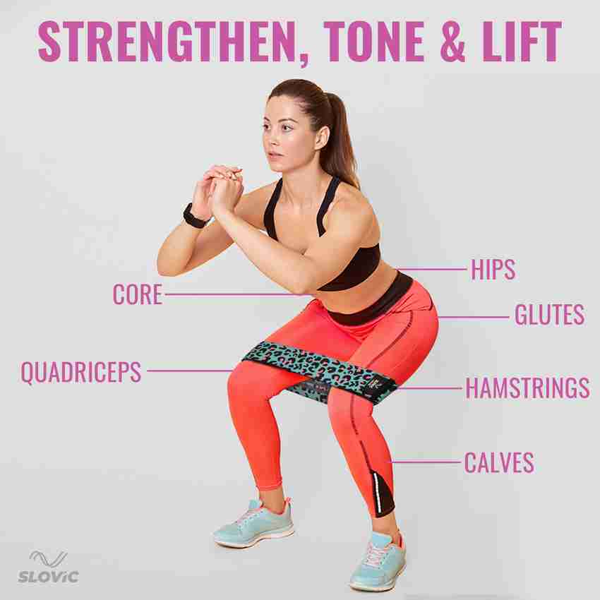 SLOVIC Printed Fabric Resistance Bands for Calisthenics with Workout Fitness Band Buy SLOVIC Printed Fabric Resistance Bands for Calisthenics with Workout Fitness Band Online at Best Prices in India