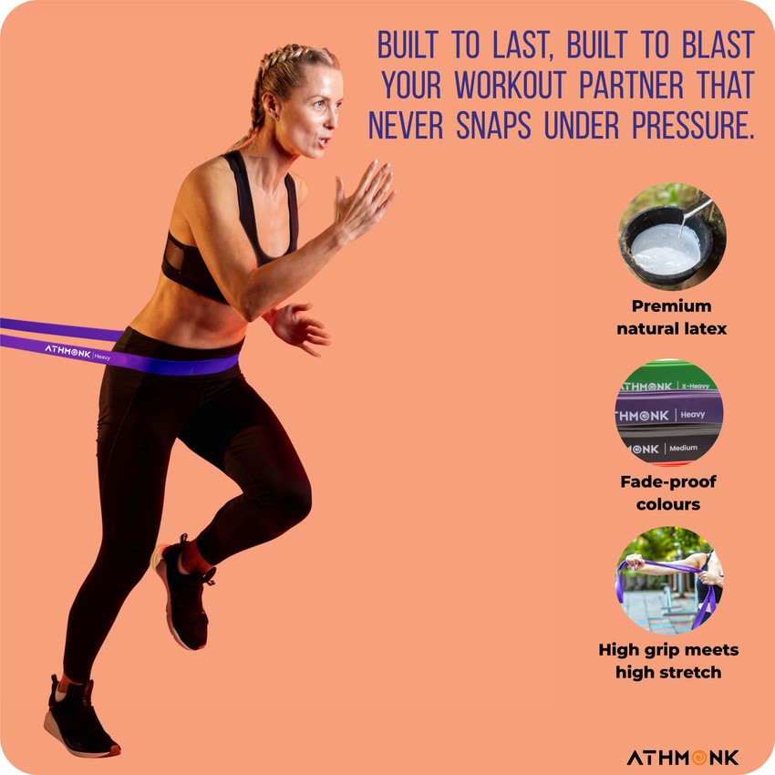 Athmonk Power Loop Exercise Band Stretch Bands for Workout 30 45 kg Heavy Resistance Band Buy Athmonk Power Loop Exercise Band Stretch Bands for Workout 30 45 kg Heavy Resistance Band