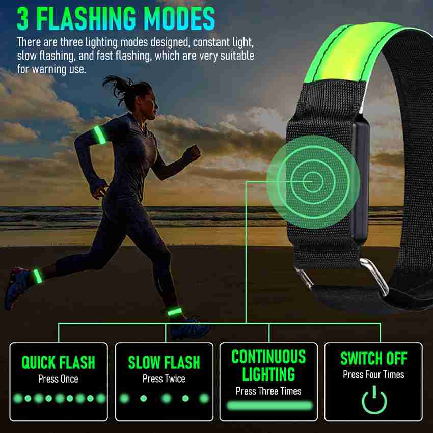 PROBEROS 2PCS LED Glowing Arm Band Green Light Running Arm Loop for Kids Adults LED Fitness Band Buy PROBEROS 2PCS LED Glowing Arm Band Green Light Running Arm Loop for Kids