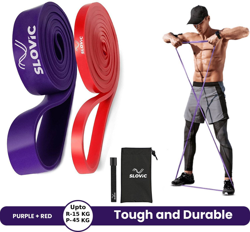 SLOVIC Resistance TPE Bands for Workout Red Purple Band for Home Gym Fitness Fitness Band Buy SLOVIC Resistance TPE Bands for Workout Red Purple Band