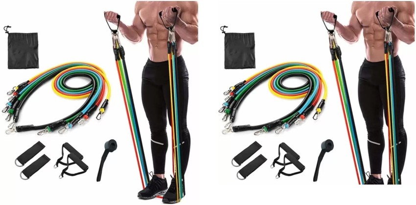 KAYKUS Resistance Bands Set Tubes for Fitness Home Gym Exercise