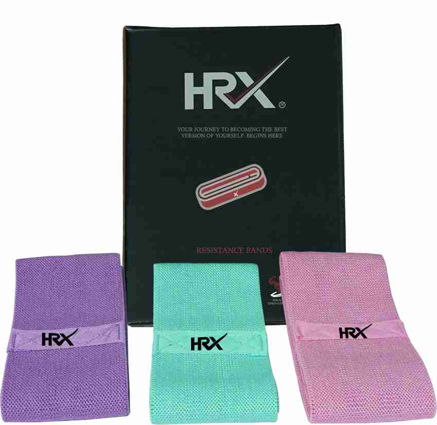 HRX Fitness Band Skin Friendly Stretch Loop Workout Fabric Leg Glute Exercise Squat Resistance Band Buy HRX Fitness Band Skin Friendly Stretch Loop Workout Fabric Leg Glute Exercise Squat Resistance B...