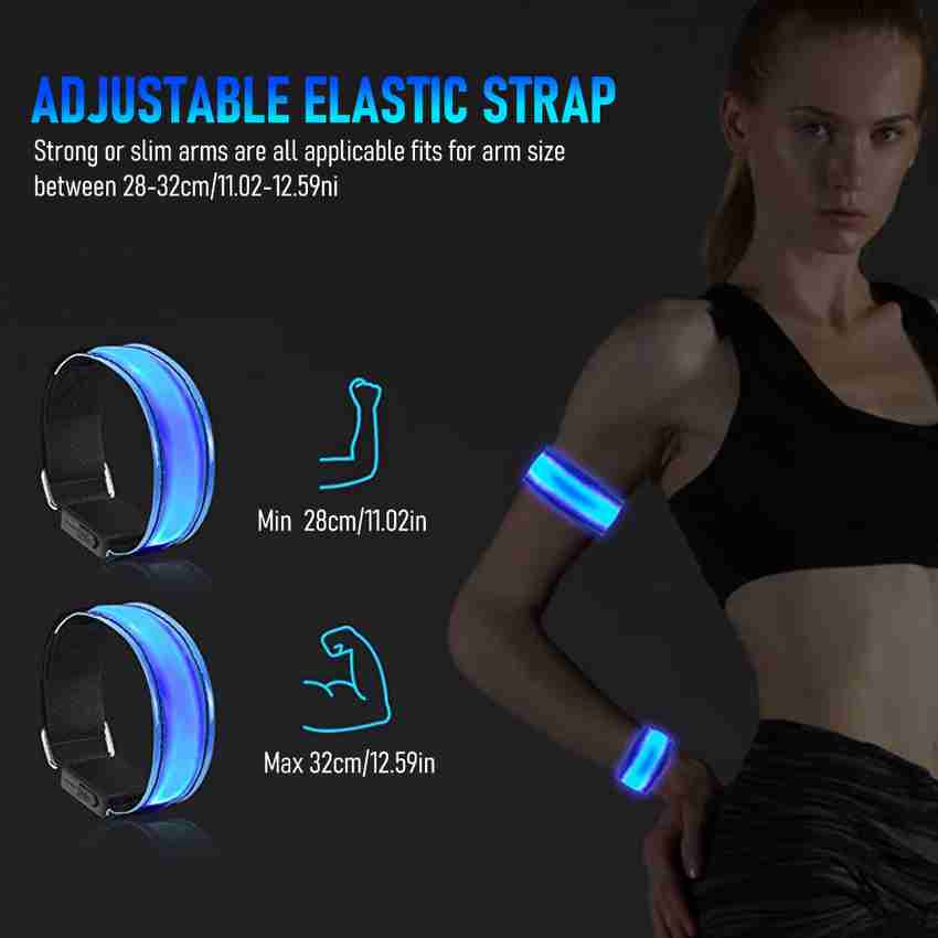 PROBEROS 2PCS LED Glowing Arm Band Blue Light Running Arm Loop for Kids Adults LED Fitness Band Buy PROBEROS 2PCS LED Glowing Arm Band Blue Light Running Arm Loop for Kids