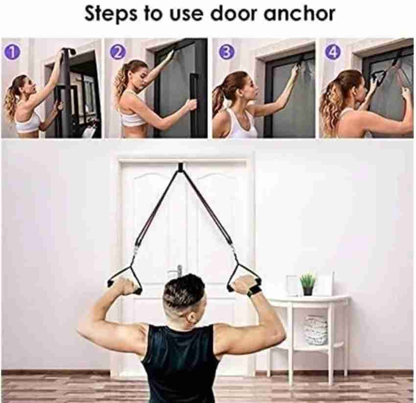 Resistance band with door anchor exercises outlet