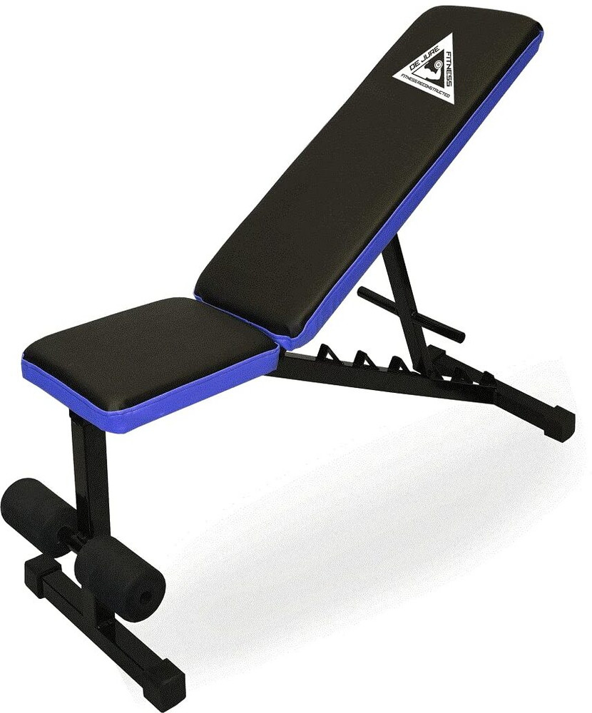 DE JURE FITNESS 3 in 1 Adjustable Incline Decline Flat for Home Professional Gym Multipurpose Fitness Bench
