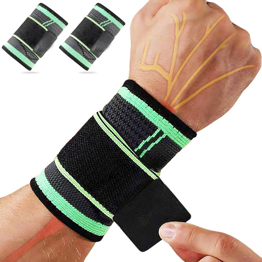 Leosportz Compression Wrist Brace with Pressure Belt Sport