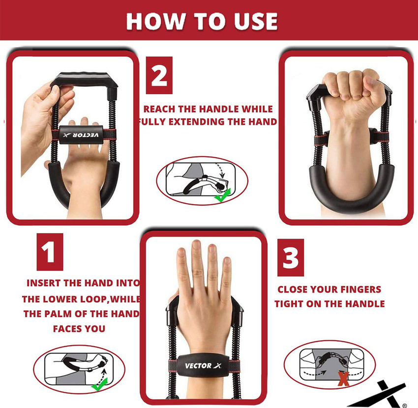 VECTOR X Wrist Arm Grip Strengthener adjustable Forearm Force Flexor Arm Hand Gripper Hand Grip Fitness Grip Buy VECTOR X Wrist Arm Grip Strengthener adjustable Forearm Force Flexor Arm Hand