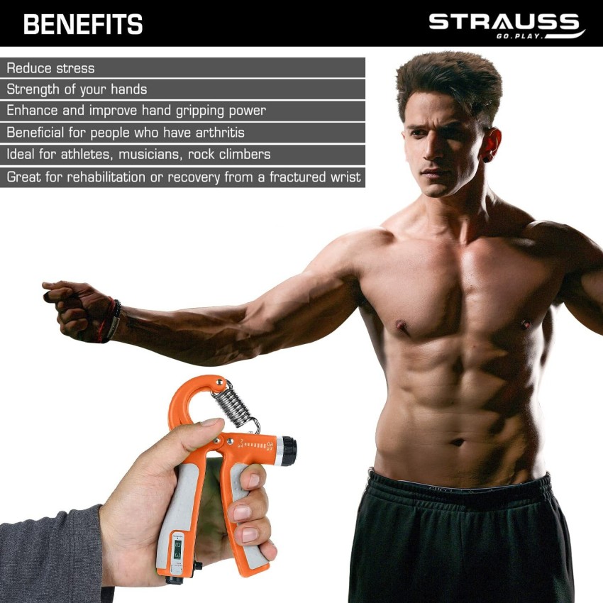 Achieve Greater Grip Strength with 10 100kg Adjustable Hand Grip