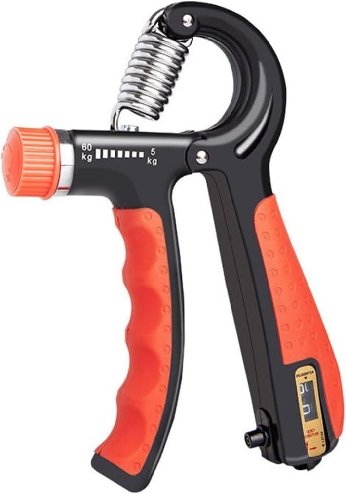 BoldFire Adjustable Hand Grip With Counter and Metal Hand Gripper