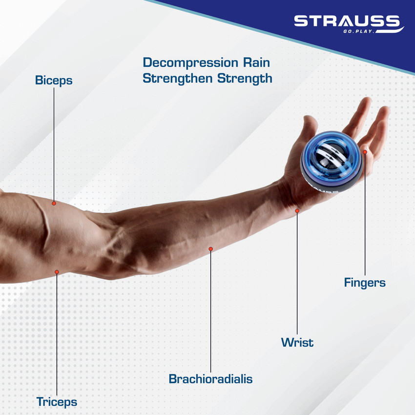 Strauss Wrist Gyro Ball Wrist Trainer Ball Forearm Exercise Ball Gyroscopic ball Hand Grip Fitness Grip Buy Strauss Wrist Gyro Ball Wrist Trainer Ball Forearm Exercise