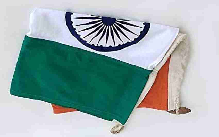 Charkhawallah Indian National Flag 3ftx4.5ft (100% Cotton) with