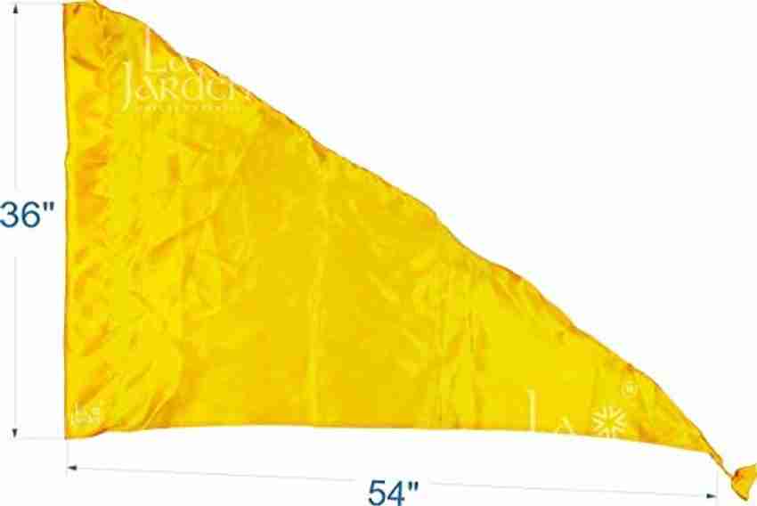 Yellow cheap triangle flag