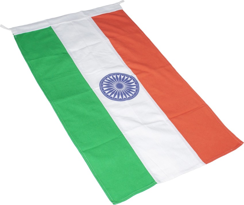 Ovicart Pure Cotton Indian National Flag with Rope/Toggle of Size