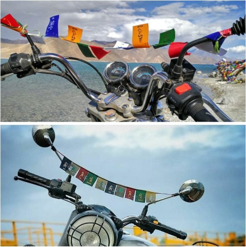 Tibetan Flag Car Bike Decoration Buddhist Om Mani Padme Hum Prayer cotton  flag