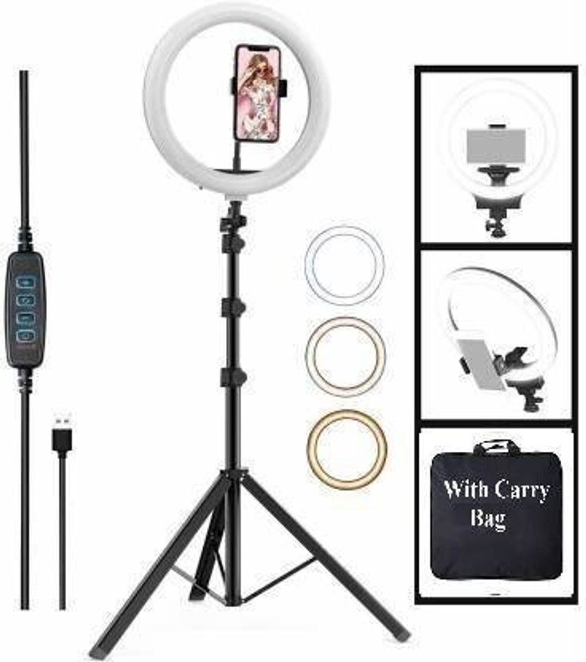 SUNWARE Ring Light Tripod Stand For Video Selfie Photography Vlogs Tiktok Flash SUNWARE Flipkart