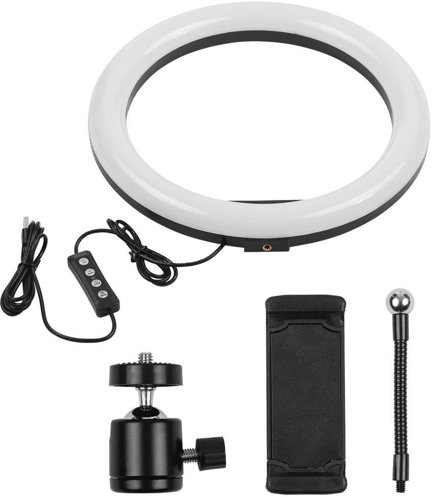 GIIG White 20 Inch Selfie LED Ring Light Without Tripod Stand For