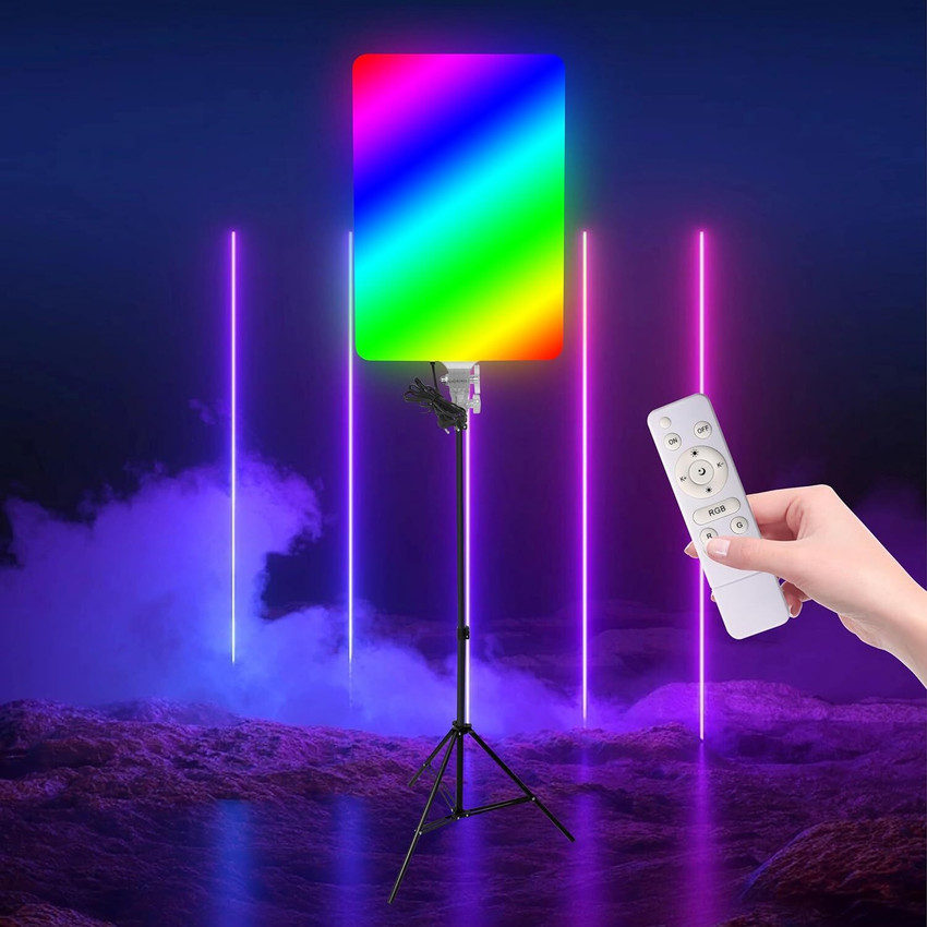 WHEELZ MOUNTZ 24 Inche RGB LED Panel Light with Tripod Stand for Video Photography 3200K 5700K Halogen Flash WHEELZ MOUNTZ Flipkart