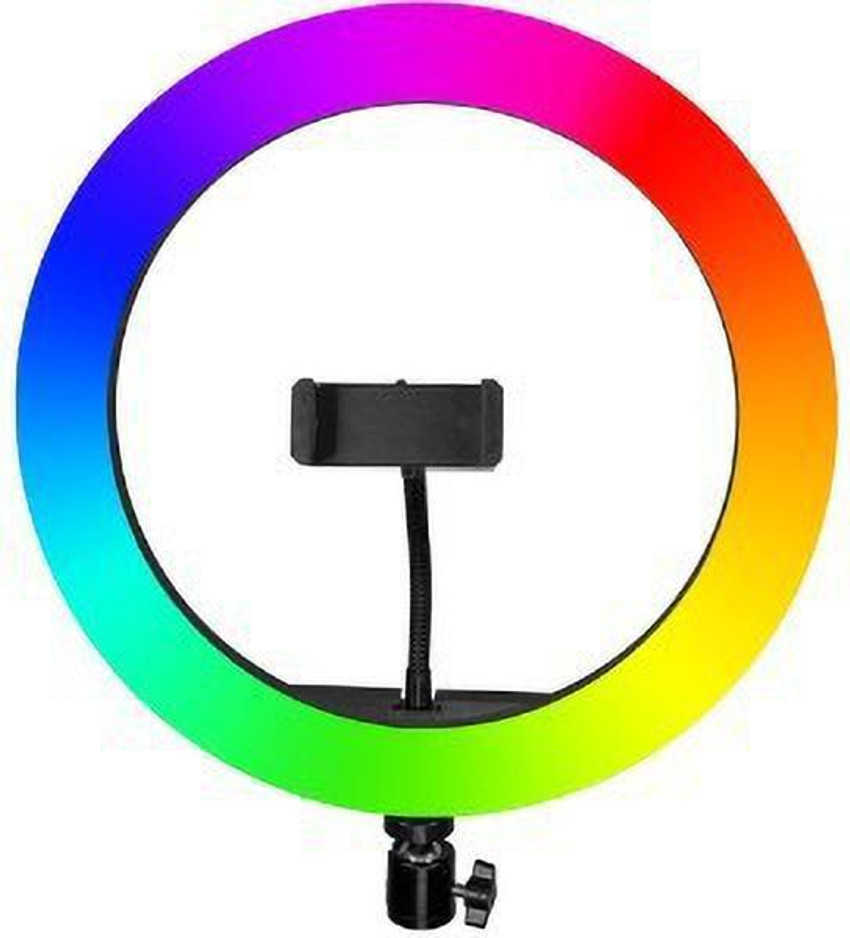 Webilla RGB 10 Inch Ring Light Colorful Professional Photography Dimmable Studio Lighting for Live Streaming Advertising Photography Video shooting Ring Flash Webilla Flipkart