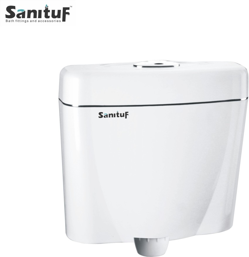 Sanituf SLIM & SLEEK SINGLE CISTERN TOP PUSH Single Flush Tank Price in  India - Buy Sanituf SLIM & SLEEK SINGLE CISTERN TOP PUSH Single Flush Tank  online at