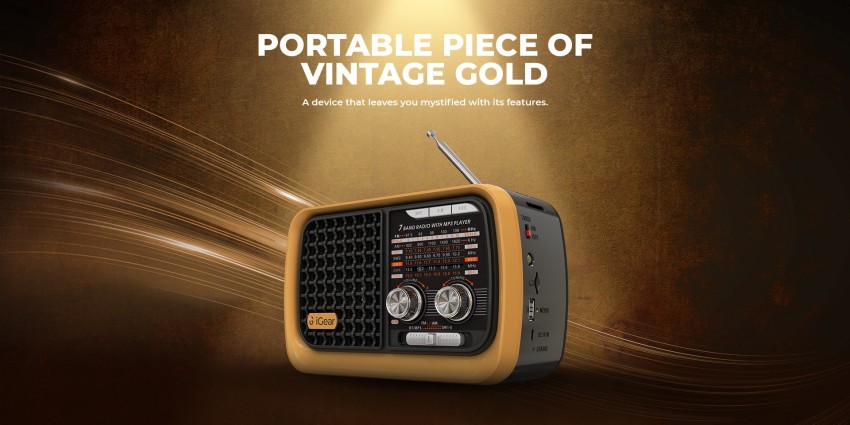 Retro Radio With Bluetooth 5.0, Fm Am Sw, Portable Nostalgic