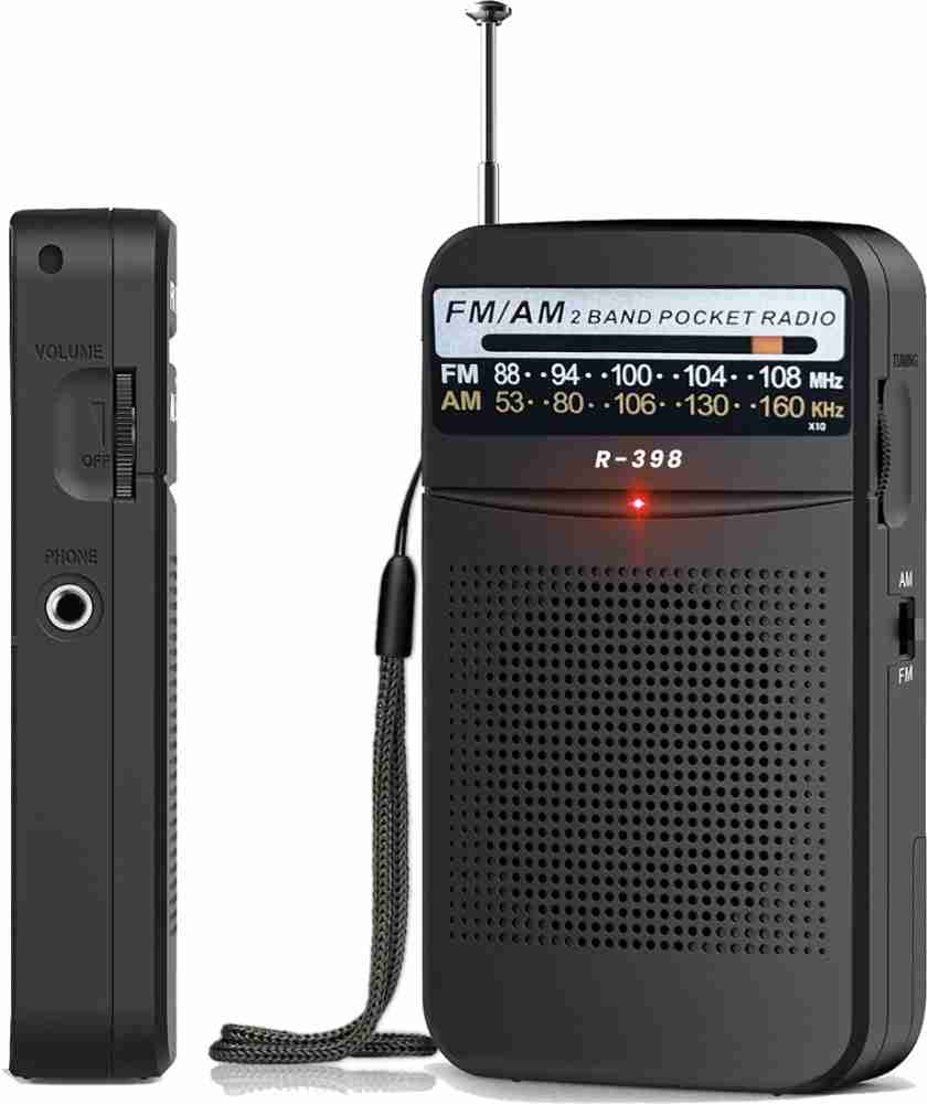 BeerTech R-398 Pocket Radio Transistor Multimedia Dual Band AM FM Radio -  BeerTech 