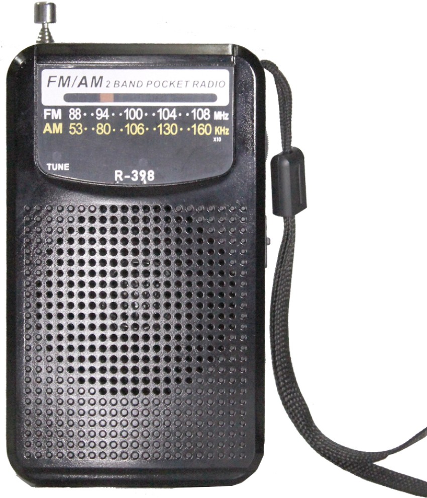 Vemax Melody 3-Band (FM/AM/MW) Portable Radio (Black) FM Radio