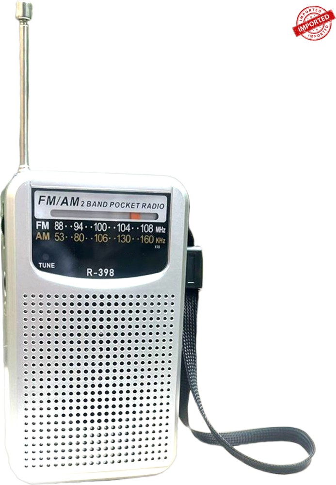 Fangtooth R-398 Pocket Radio Transistor Multimedia Dual Band AM FM Radio -  Fangtooth 