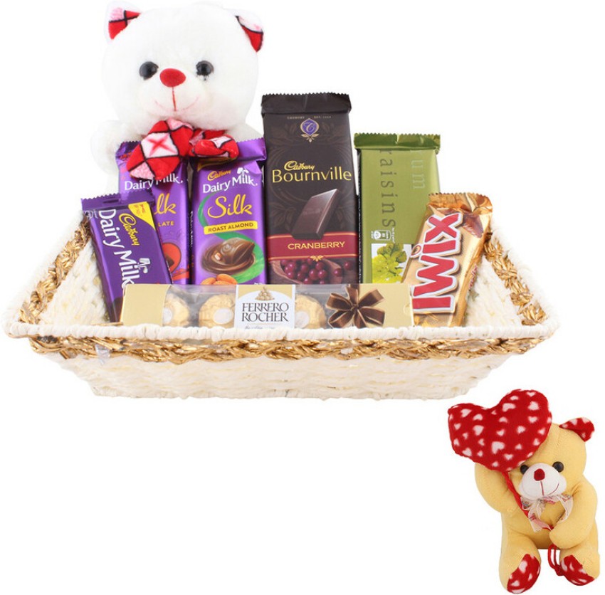 SurpriseForU Chocolate Gift With Designer Basket Gift Hamper, Teddy Bear  Plated Gift Box Price in India - Buy SurpriseForU Chocolate Gift With  Designer Basket Gift Hamper