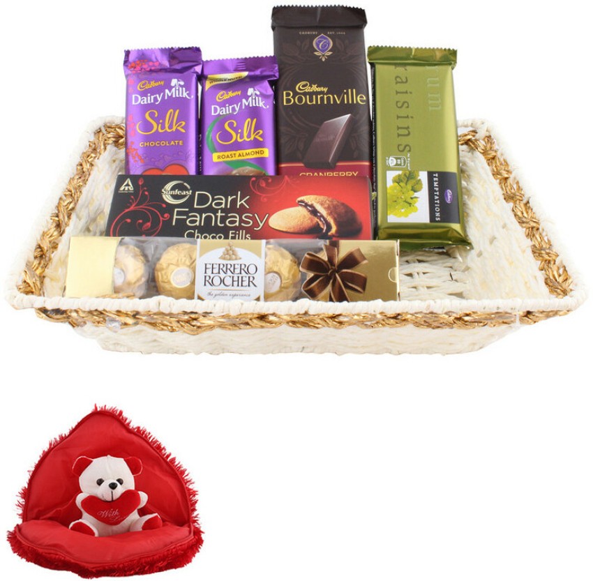 SurpriseForU Chocolate Gift With Designer Basket Gift Hamper, Teddy Bear  Plated Gift Box Price in India - Buy SurpriseForU Chocolate Gift With  Designer Basket Gift Hamper