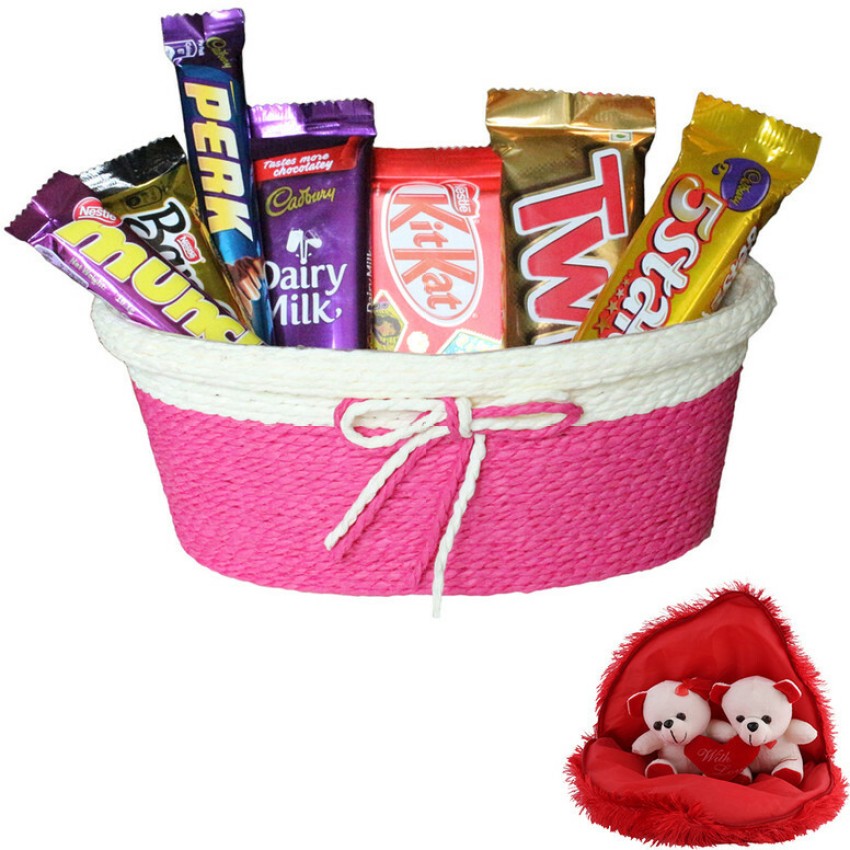 SurpriseForU Chocolate Gift With Designer Basket Gift Hamper, Teddy Bear  Plated Gift Box Price in India - Buy SurpriseForU Chocolate Gift With  Designer Basket Gift Hamper