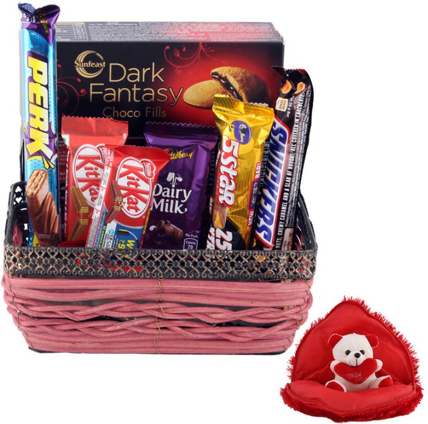 SurpriseForU Chocolate Gift With Designer Basket Gift Hamper, Teddy Bear  Plated Gift Box Price in India - Buy SurpriseForU Chocolate Gift With  Designer Basket Gift Hamper