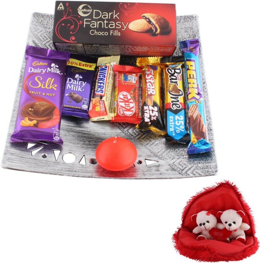 SurpriseForU Dairy Milk And 5Star Chocolates With Designer Tray, Teddy Bear  Plated Gift Box Price in India - Buy SurpriseForU Dairy Milk And 5Star  Chocolates With Designer Tray