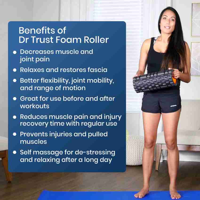 Boldfit Foam Roller for Back Pain, Deep Tissue Massage and Body Pain High  Density Foam Roller