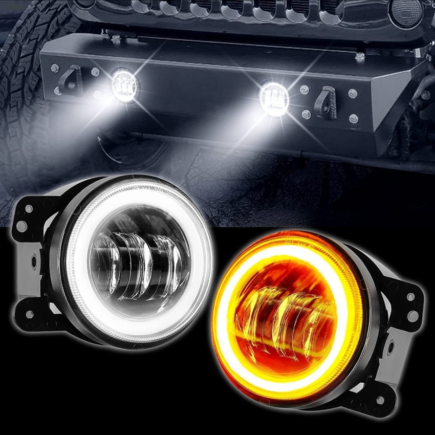 Auto Pearl Warm White LED Fog Lamp Compatible with- Santro Xing