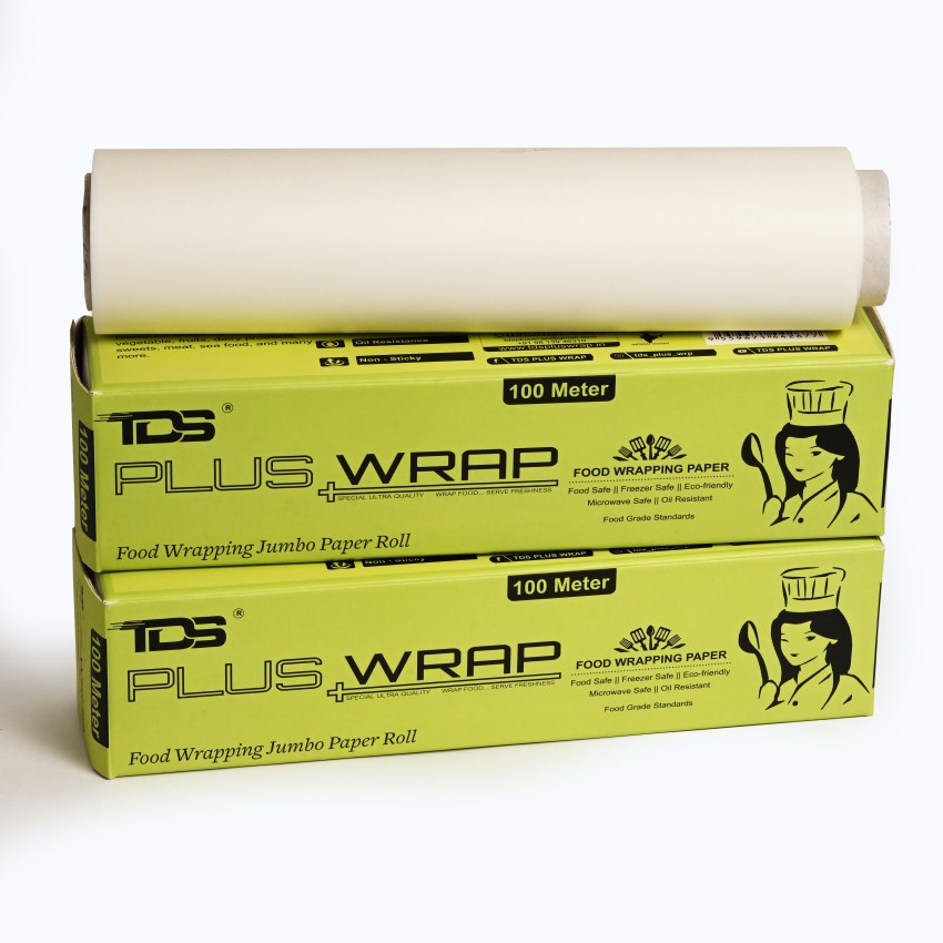TDS PLUS WRAP TDS 100 Meter Printed Butter Paper Price in India - Buy TDS  PLUS WRAP TDS 100 Meter Printed Butter Paper online at