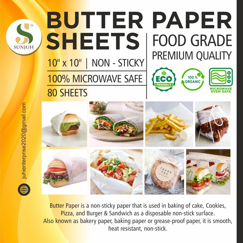 200Pcs Parchment Baking Paper Sheets Non-stick Greaseproof Baking Paper 