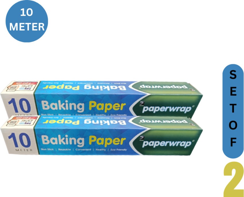 MYRA'S paperwrap Baking Paper 10 meter, Pack of 2, Cake, Sandwich, Pizza,  Burger, Eco-Friendly Parchment Paper Price in India - Buy MYRA'S paperwrap Baking  Paper 10 meter